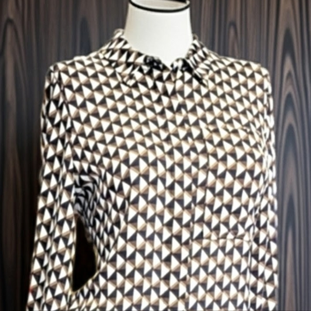 90s Autograph Ivory Mix Button Down Shirt